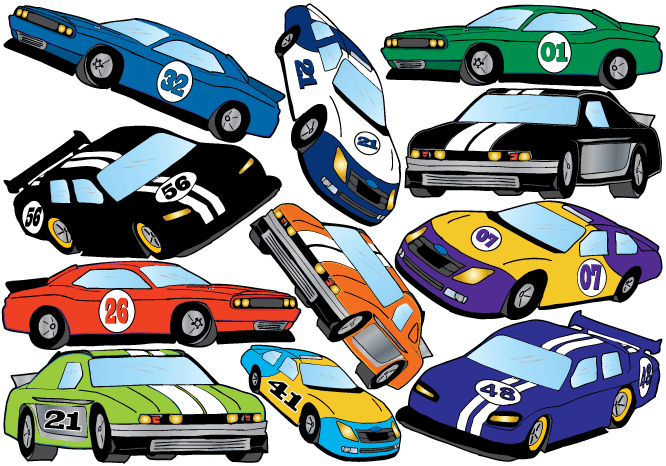 Boys Race Car Wall Decals and Room Décor