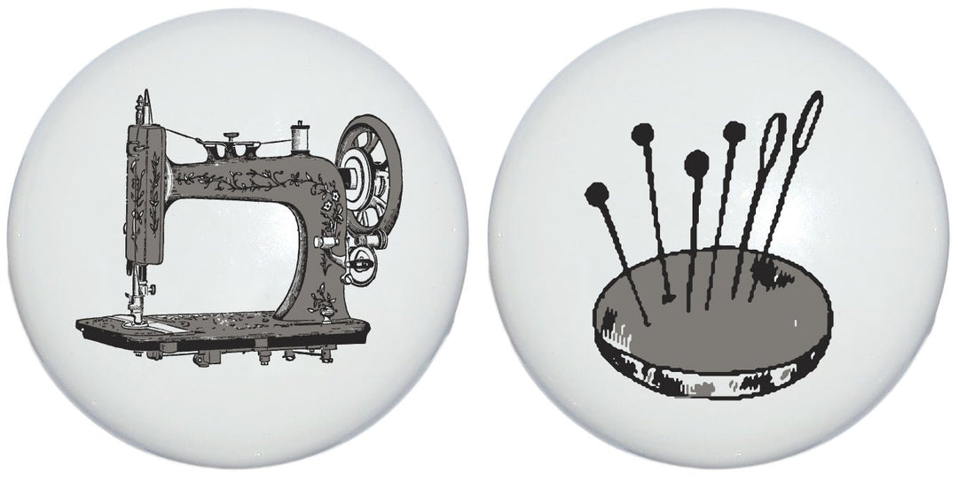Antique Sewing Ceramic Drawer Knobs - prestochangodecor