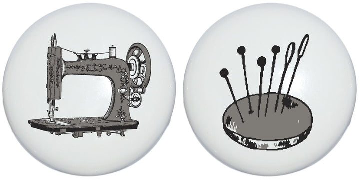 Antique Sewing Ceramic Drawer Knobs - prestochangodecor