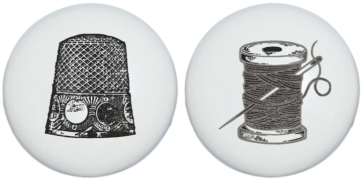 Antique Sewing Ceramic Drawer Knobs - prestochangodecor