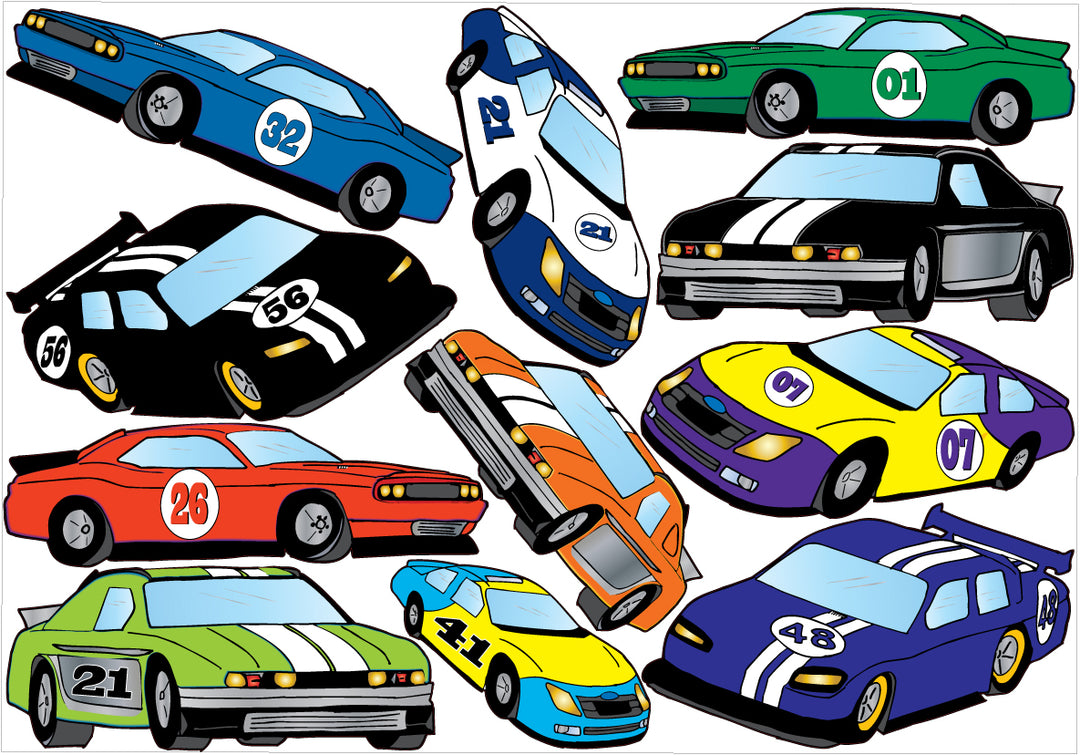 Stock Car Wall Decals