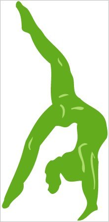 Girl Gymnast Gymnastics Wall Decals