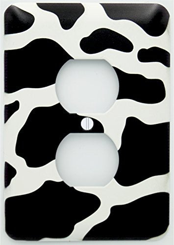 Cow Print Metal Light Switch Cover Plate Outlet Covers