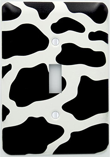 Cow Print Metal Light Switch Cover Plate Outlet Covers