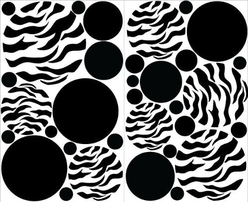 Black Zebra Print Wall Decals