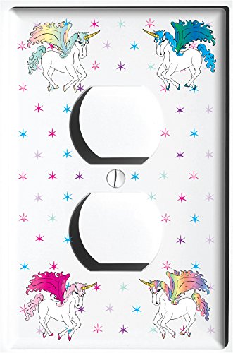 Unicorn Horse Light Switch Plate and Outlet Covers/Unicorn Pony Children's Room Decor