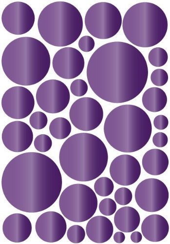 Purple Amethyst Dot Wall Decals
