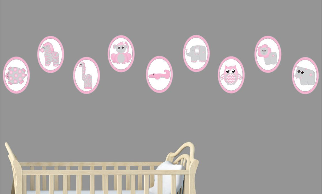 Baby Safari Animal Wall Decals