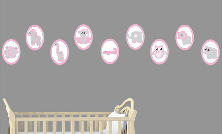 Baby Safari Animal Wall Decals