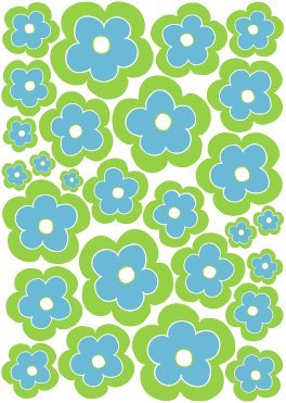 Sea Escape Flower Wall Decals