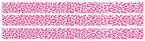 Leopard Print Hot Pink Border Wall Decals