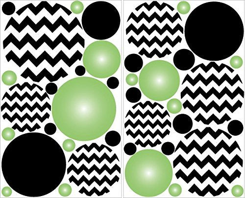 Chevron Polka Dots Wall Decals