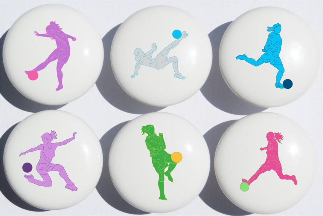 Girls Soccer Drawer Pulls