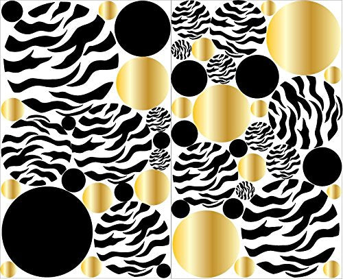 Zebra Print Dot Wall Decals