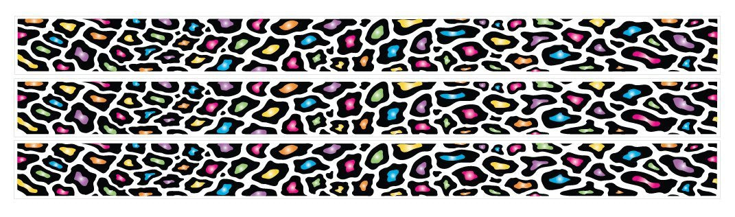 Multicolored Leopard Print Wall Decals