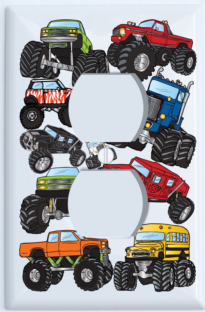 Monster Truck Outlet Switch Plates Cover