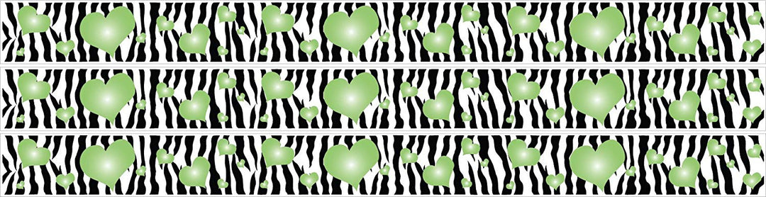 Zebra Print Boarder Wall Decals