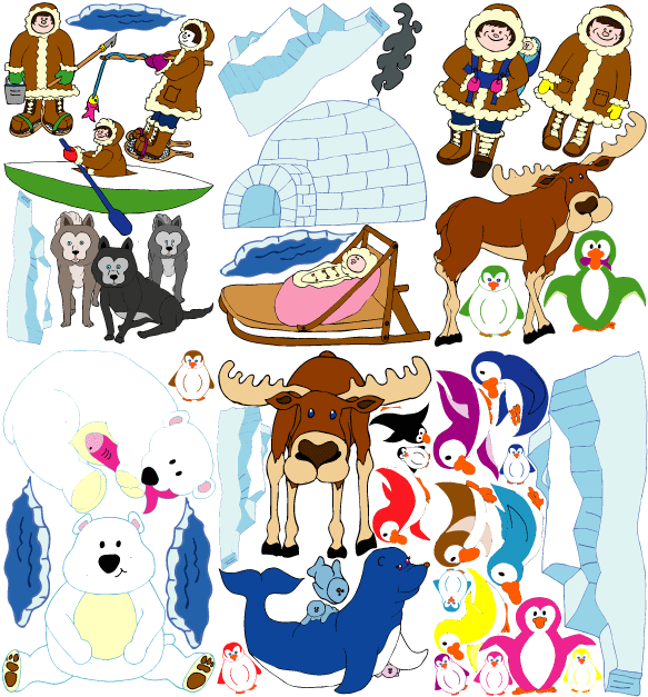 Artic Theme Mural Wall Decals