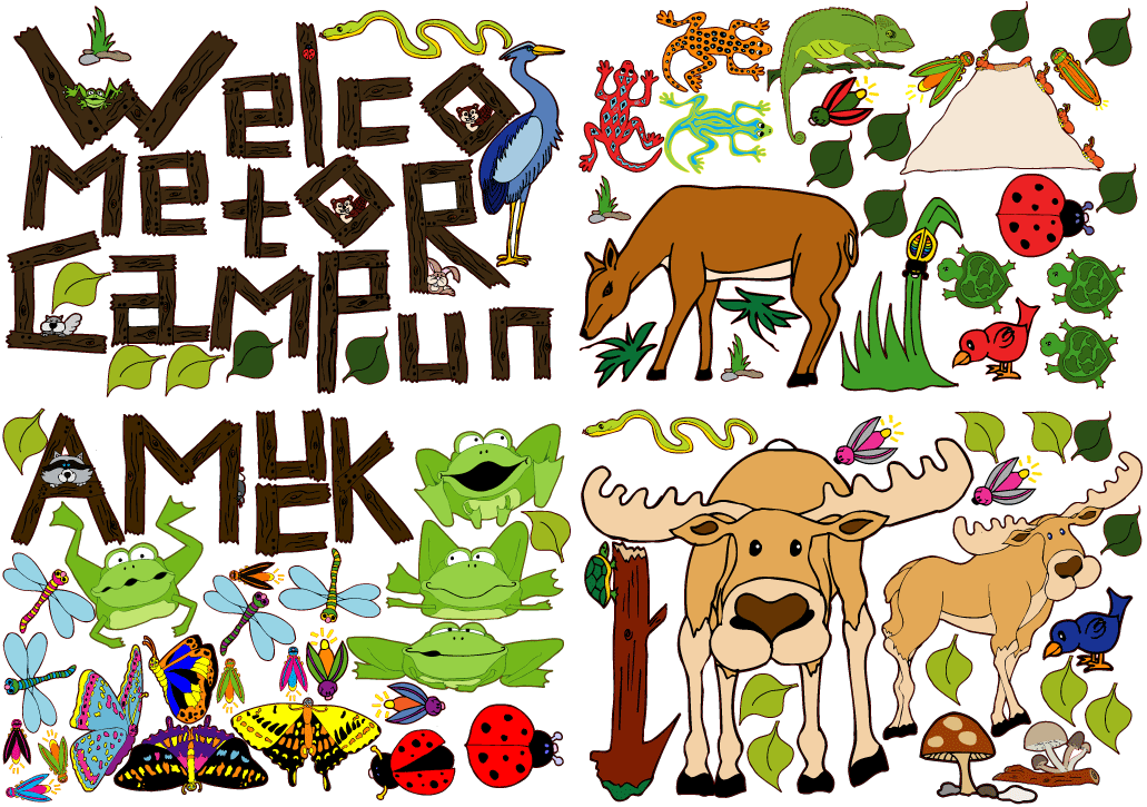 Camp Run Amuk Mural Wall Decal