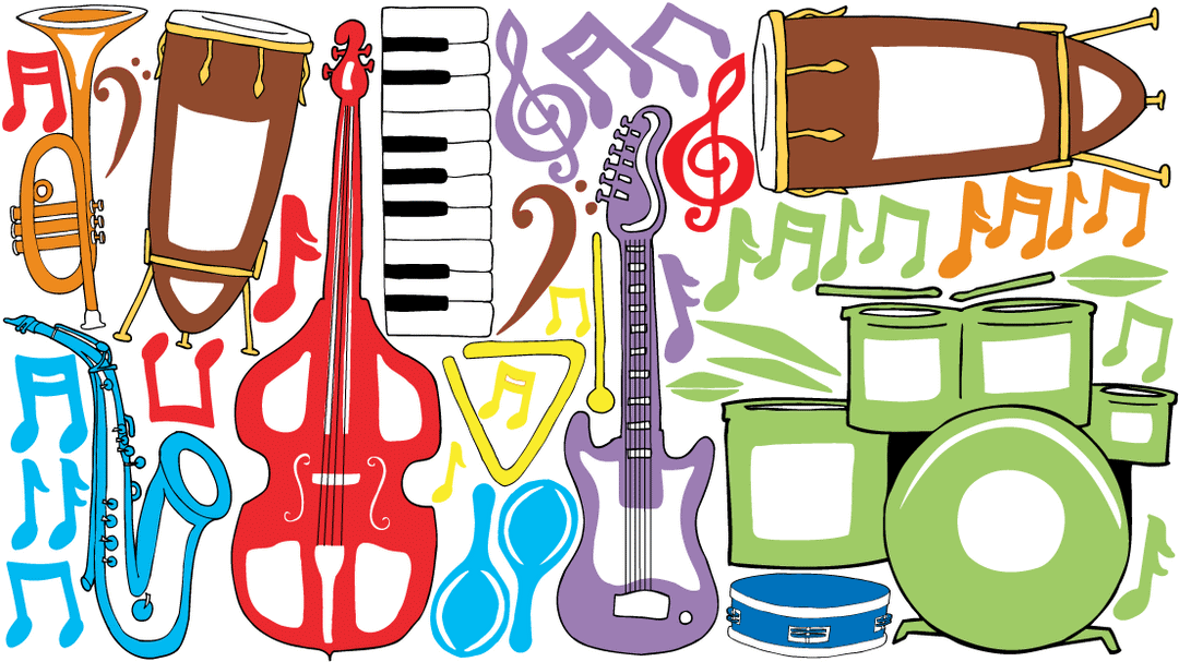 Music Moments Mural Wall Decals