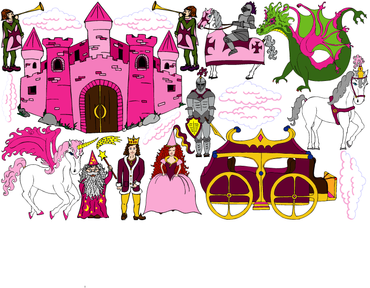 Castle Theme Wall Mural Decals