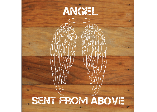 Angel Wings Natural Wall Hanging