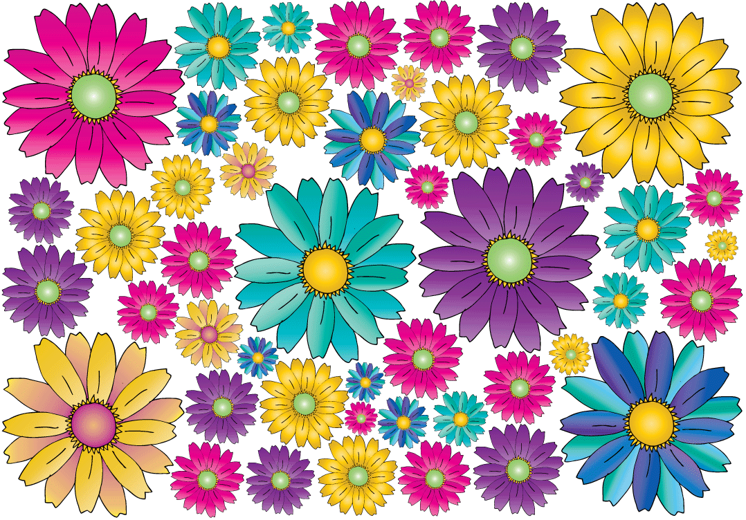 Flower Wall Decals Stickers