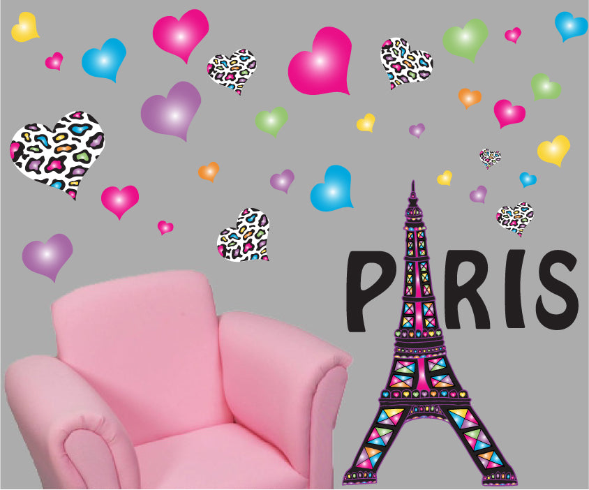 Paris Wall Decals Stickers