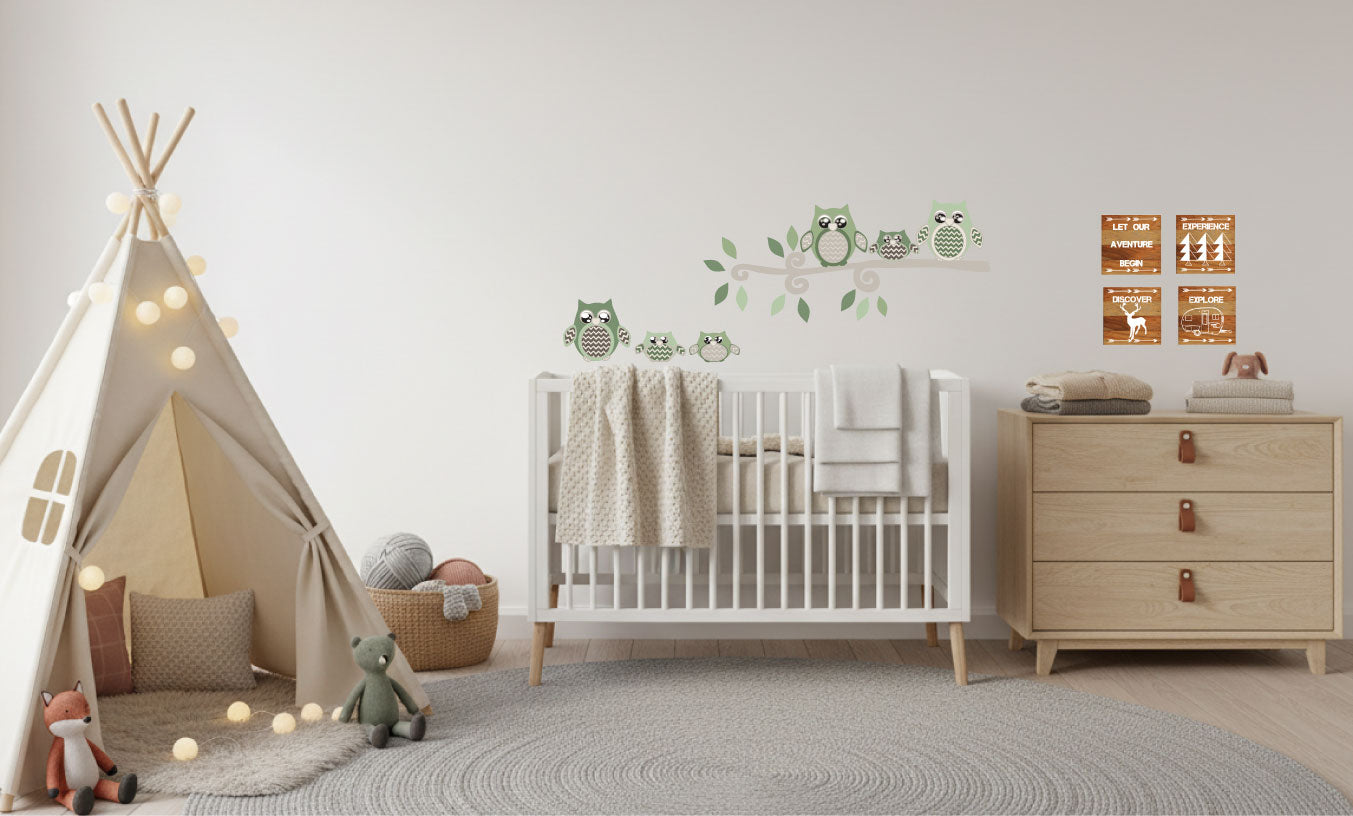 Woodland Nursery Decor | Forest Animal Wall Decals & Children's Room Accessories