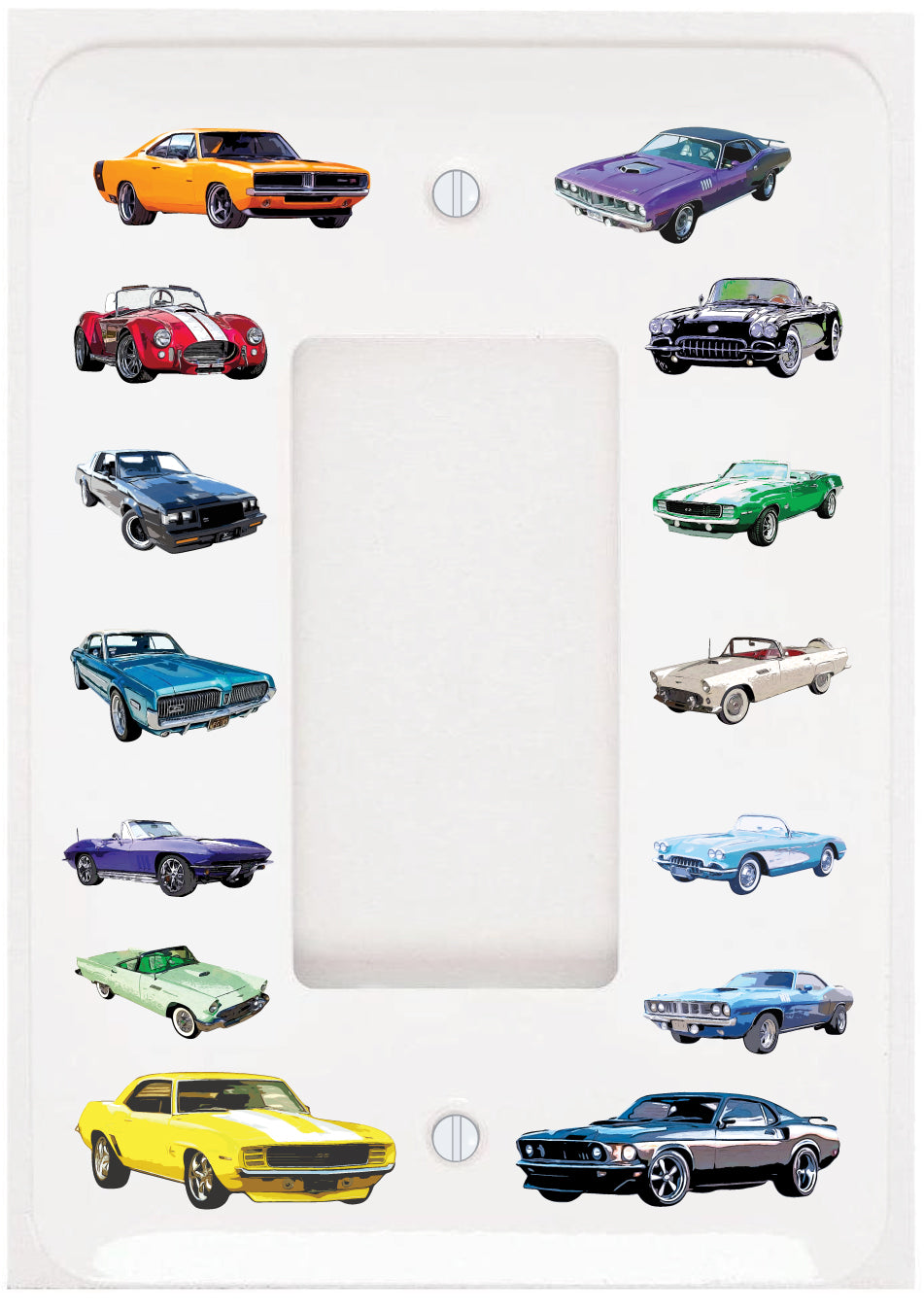 American Classic Muscle Car Light Switch Plate Covers and Outlet Covers