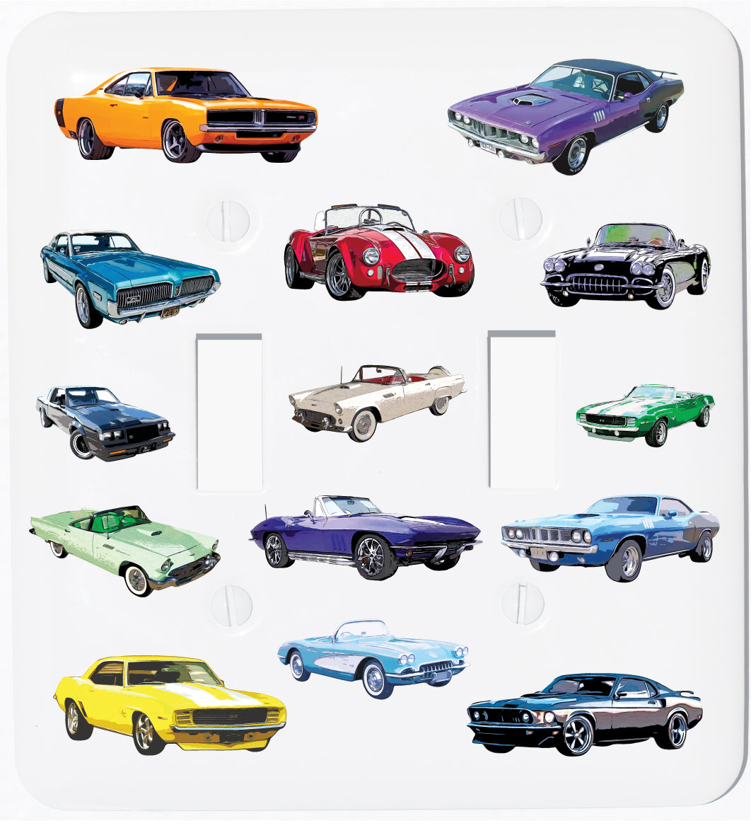 American Classic Muscle Car Light Switch Plate Covers and Outlet Covers