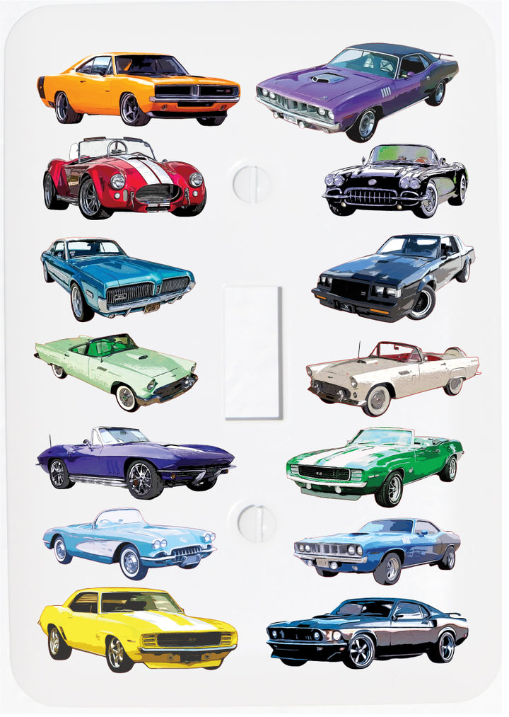 American Classic Muscle Car Light Switch Plate Covers and Outlet Covers