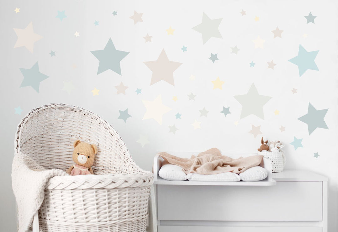 Baby Boho Star Wall Decals - prestochangodecor