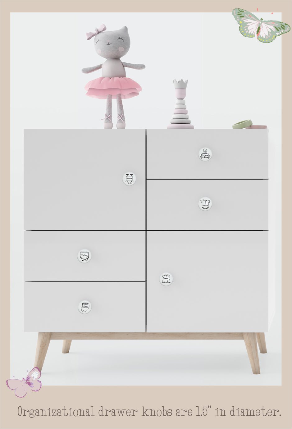 Baby Clothes Ceramic Drawer Knobs - prestochangodecor