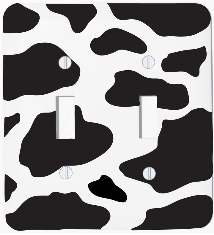 Cow Print Metal Light Switch Cover Plate Outlet Covers
