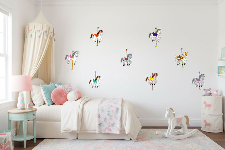 Carousel Horses Wall Decals