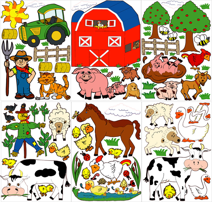Giant Farm Animal Mural Wall Decals