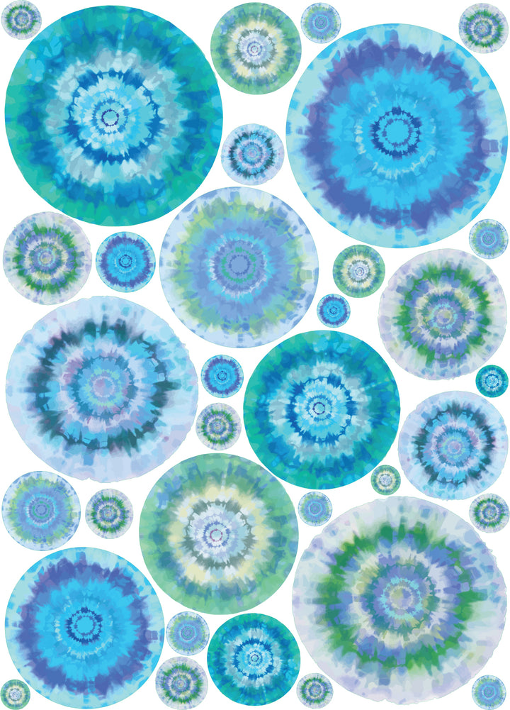 Polka Dot Tie Dye Wall Decals