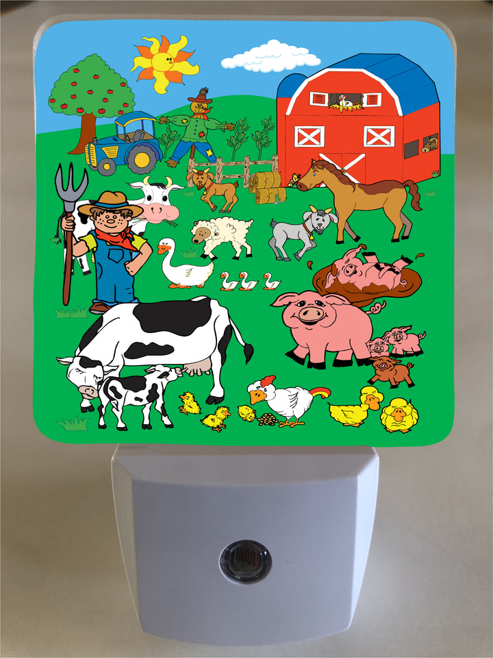Farm Animal Night Light Lamp