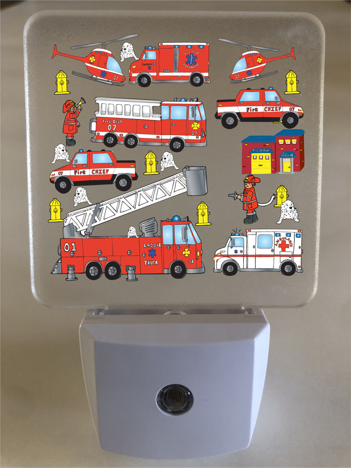 Fire Truck Night Light Fire Truck Kids Room Decor