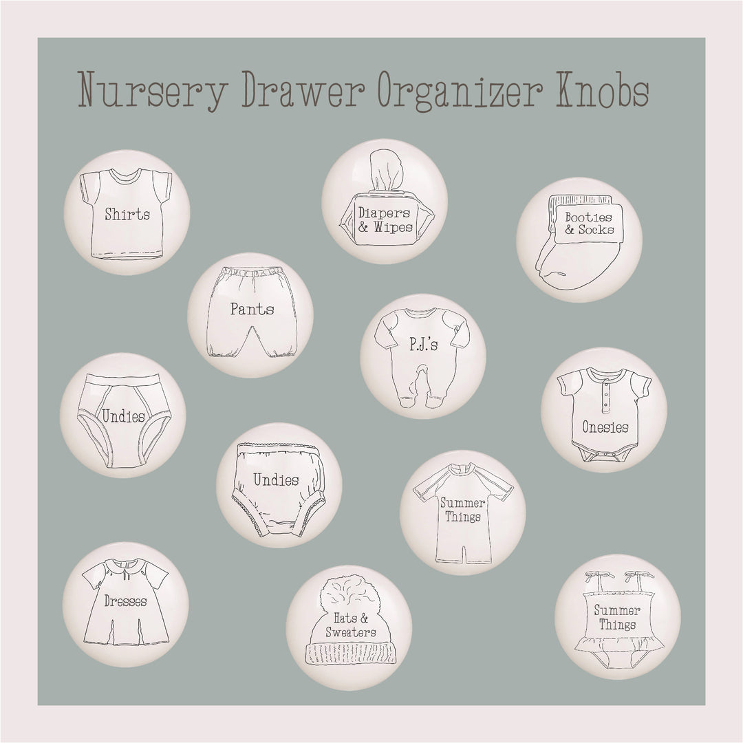 Baby Clothes Ceramic Drawer Knobs