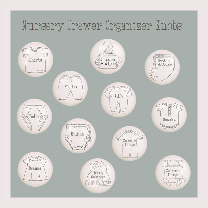 Baby Clothes Ceramic Drawer Knobs