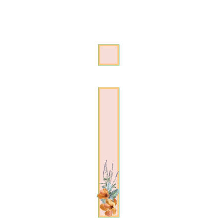 10 in Floral Pink Letter Decals From A to Z Upper and Lower Case