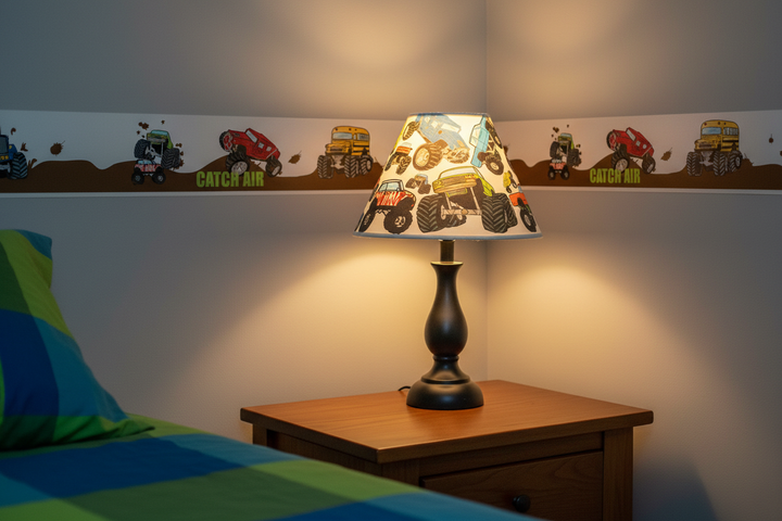 Monster Truck Wall Border Decals | Boys Room Peel & Stick Border