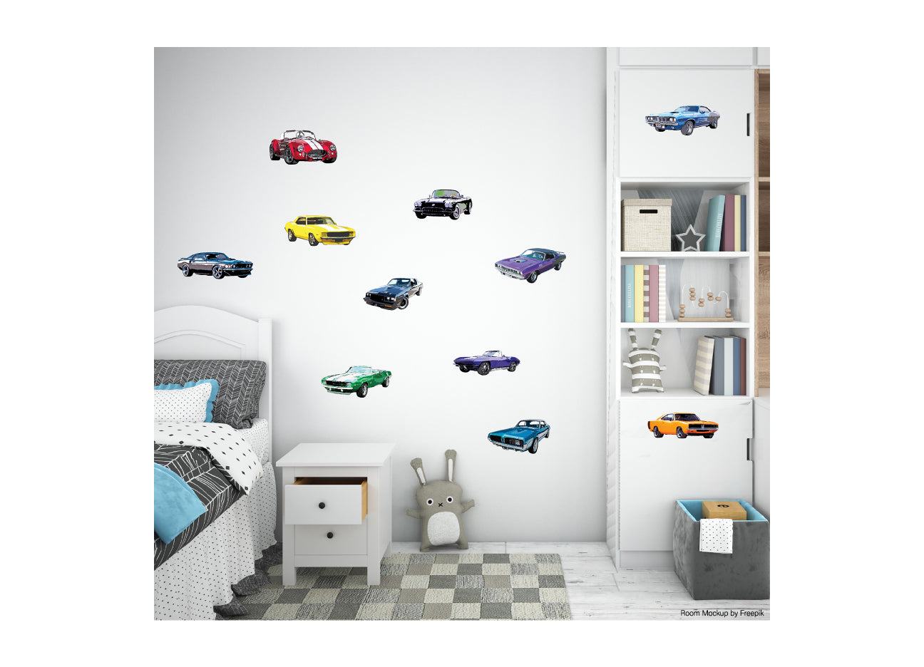 American Muscle Car Wall Decals Stickers Classic Hot Rod Race Decor