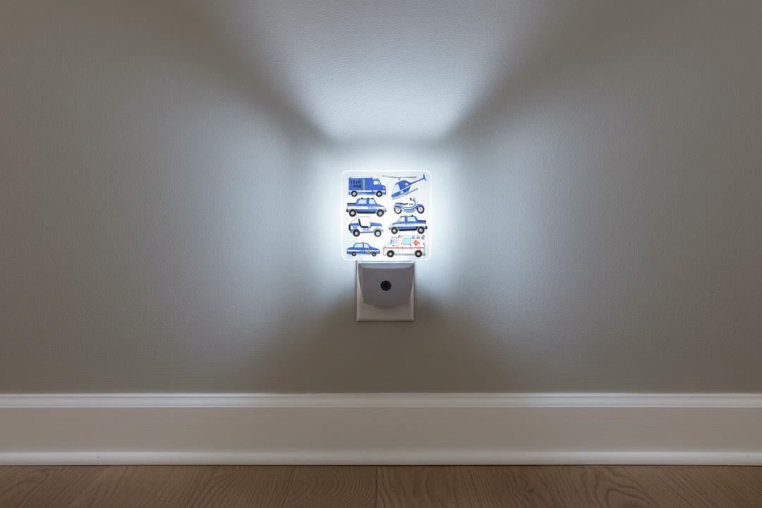 Police Cars and Trucks LED Night Light Lamp