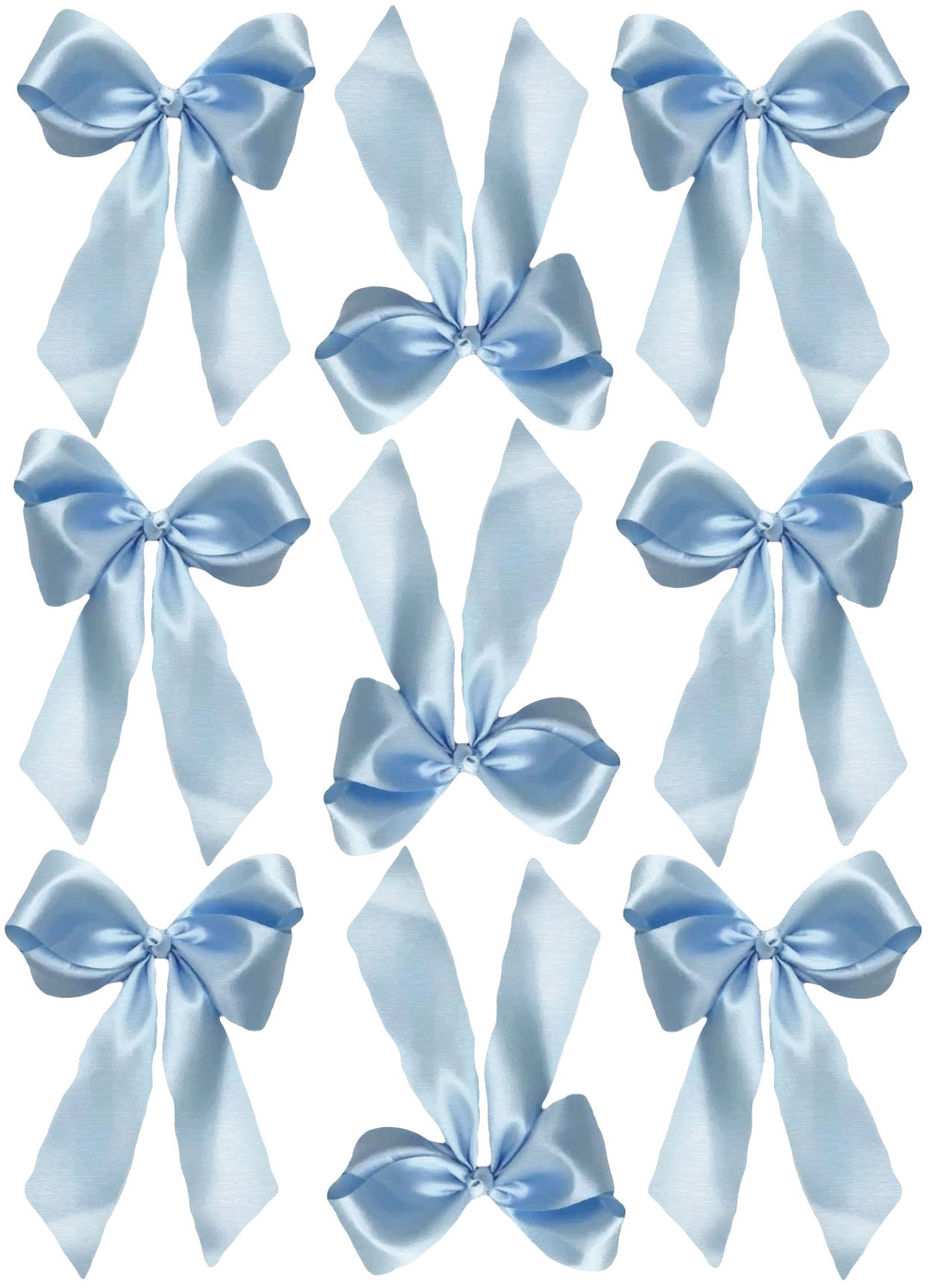 Heirloom Blue Bow Wall Decals