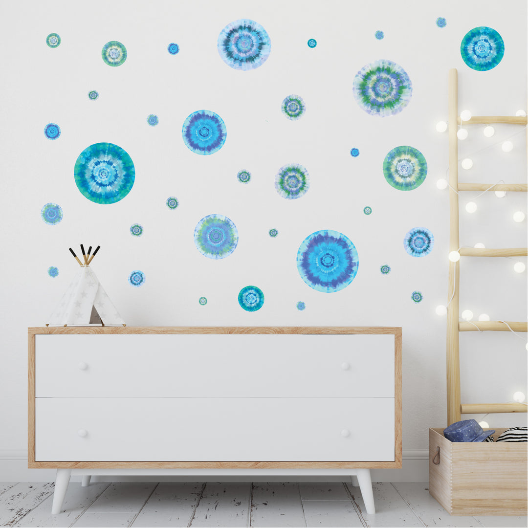 Polka Dot Tie Dye Wall Decals