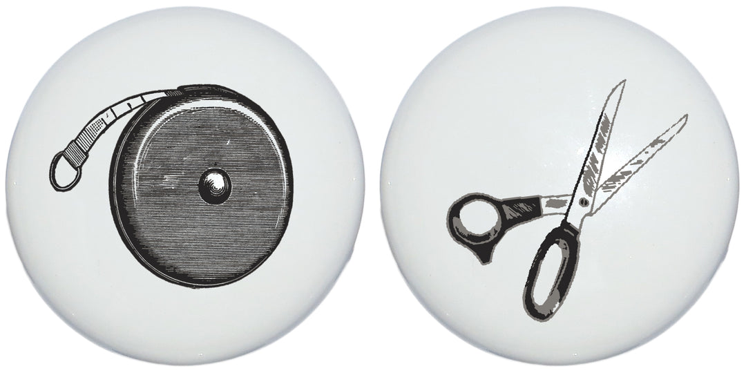Antique Sewing Ceramic Drawer Knobs
