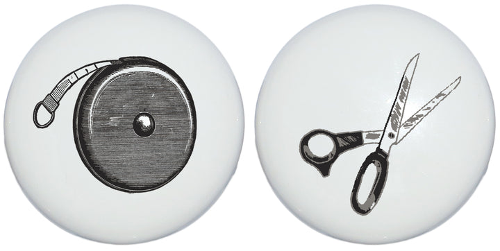 Antique Sewing Ceramic Drawer Knobs